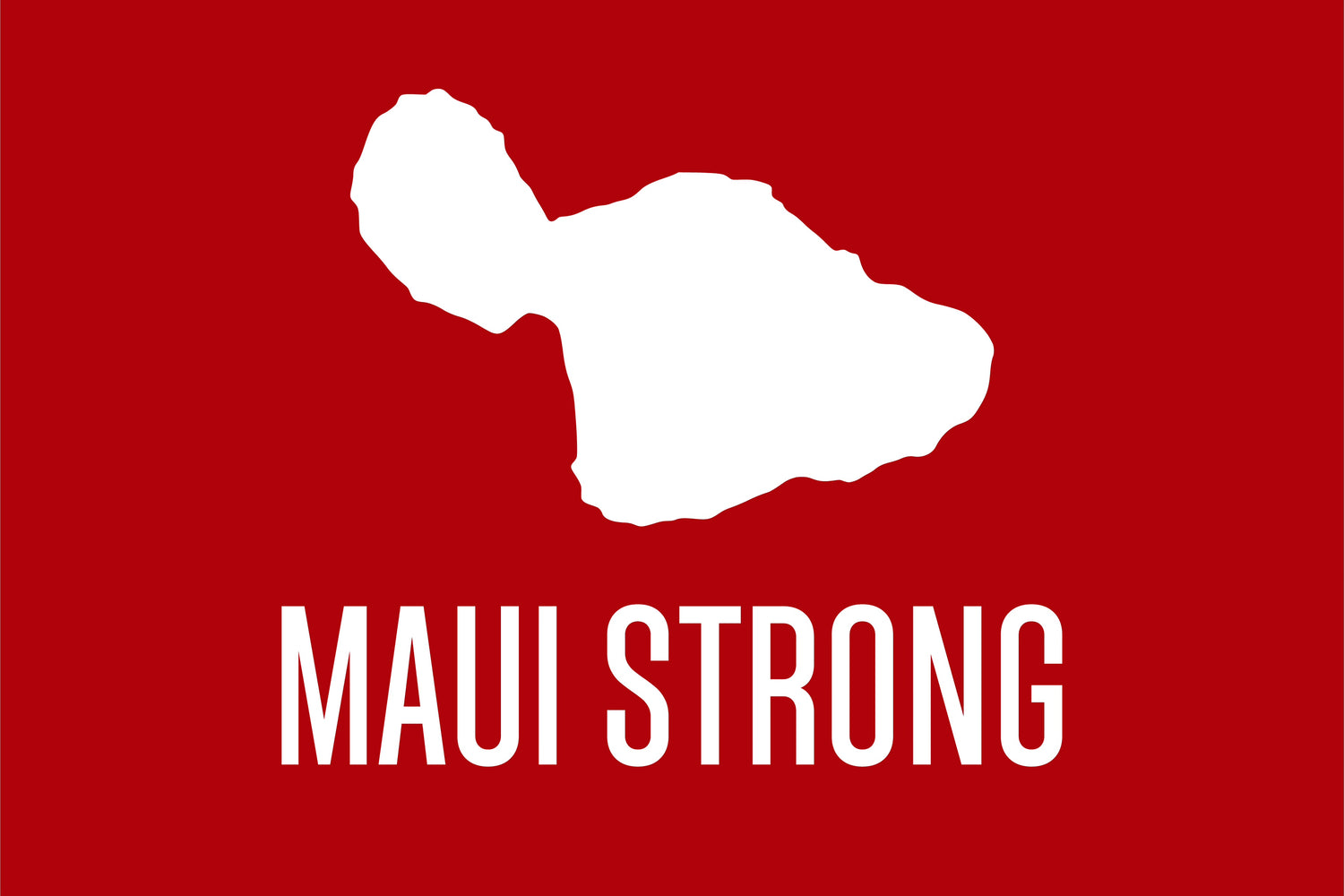 New Maui strong fish flag
