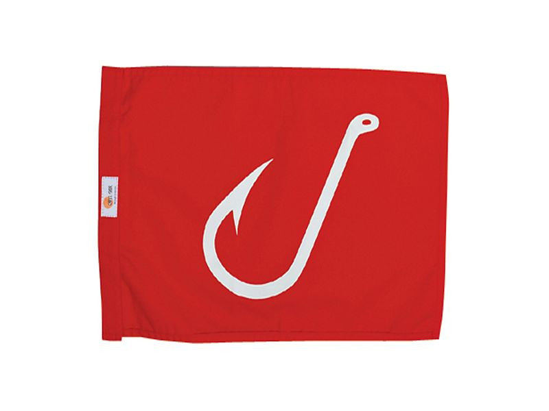 Hooked Up Sundot Marine capture flag image - red flag with white hook