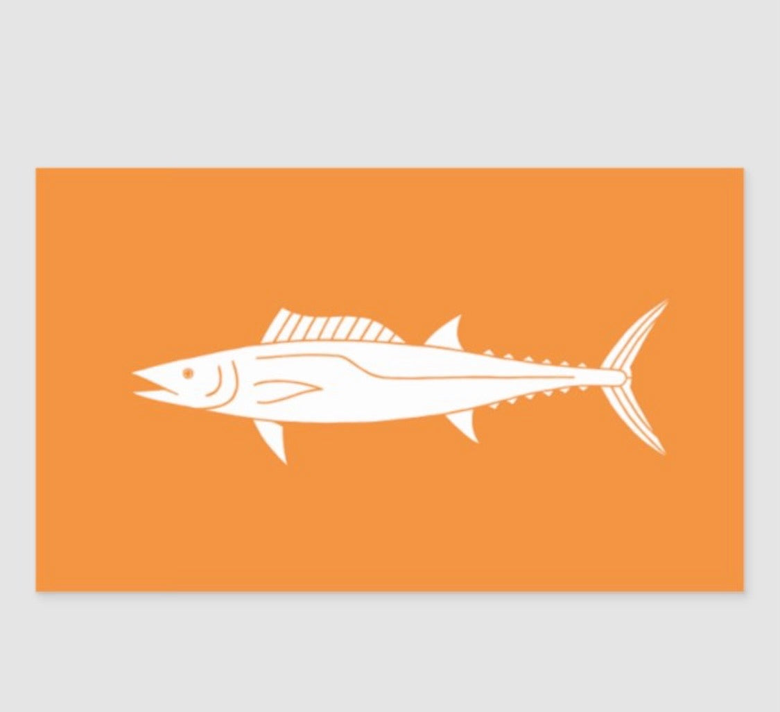 Sun Dot Marine Fish Flag Stickers