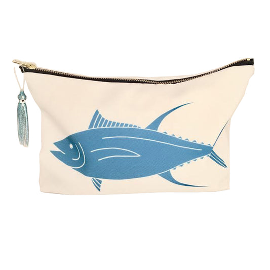 Yellowfin Tuna / Ahi Pouch With Hawaiian Print Fabric