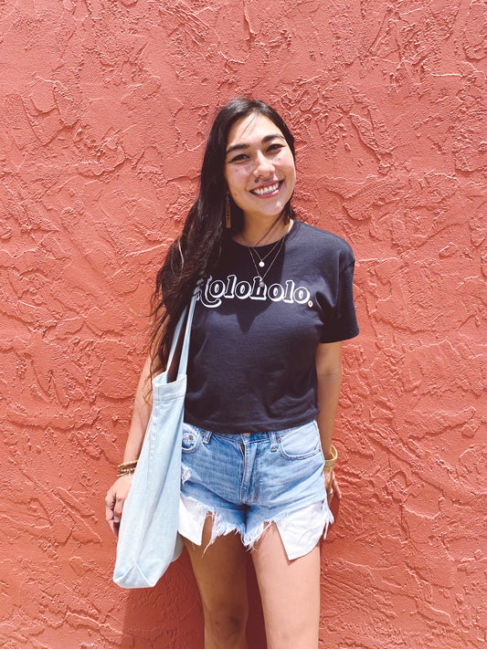 Holoholo Ladies Cropped Tee