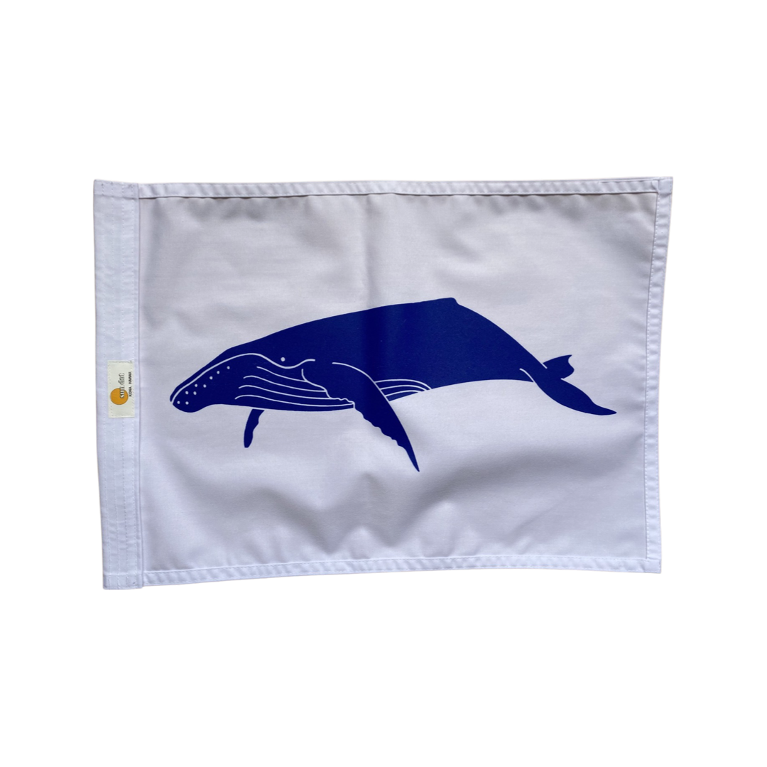 Humpback Whale Sun Dot Marine Flag