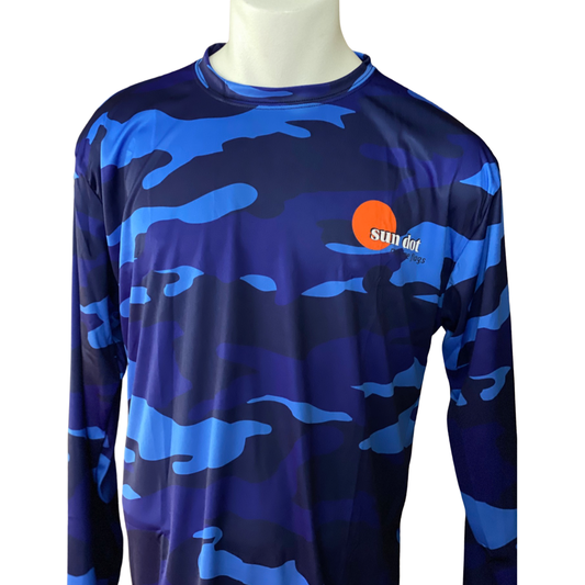 SALE - Men’s Blue Camo Sun Shirt