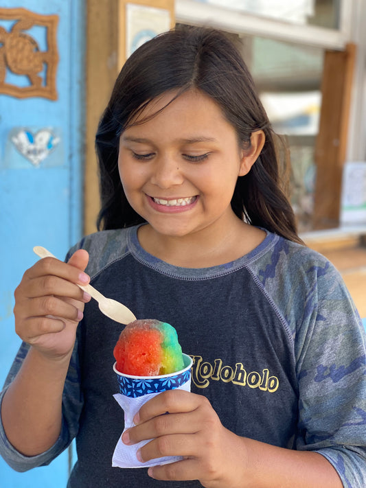 Youth Holoholo Camo Baseball T-Shirt
