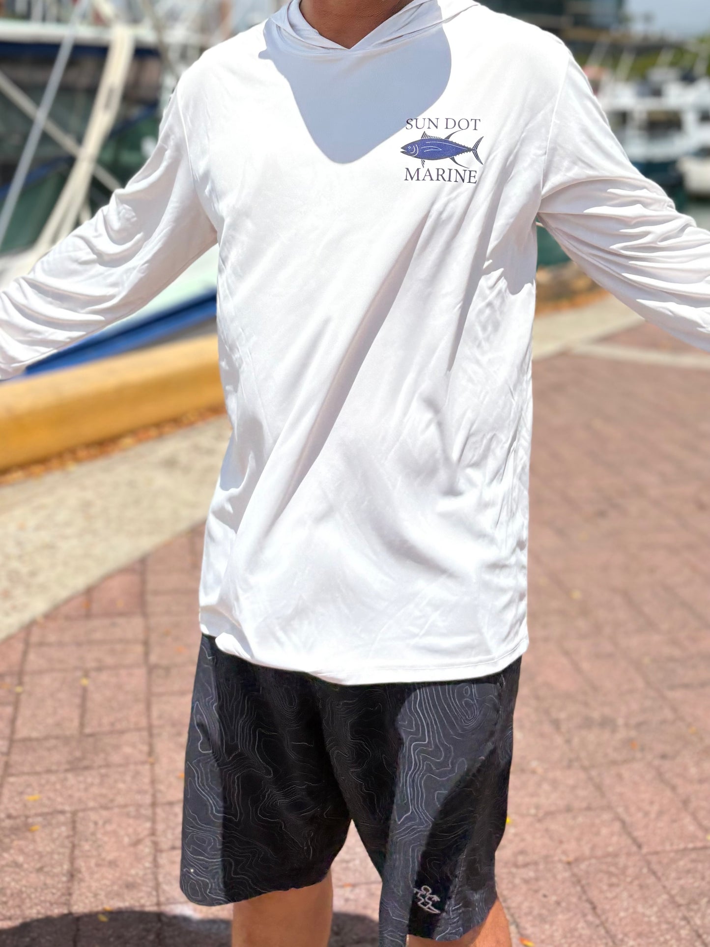 Sea Threads x Fish Flags ‘Ahi Hoodie Sun Shirt