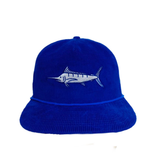 Corduroy Blue Marlin Hat