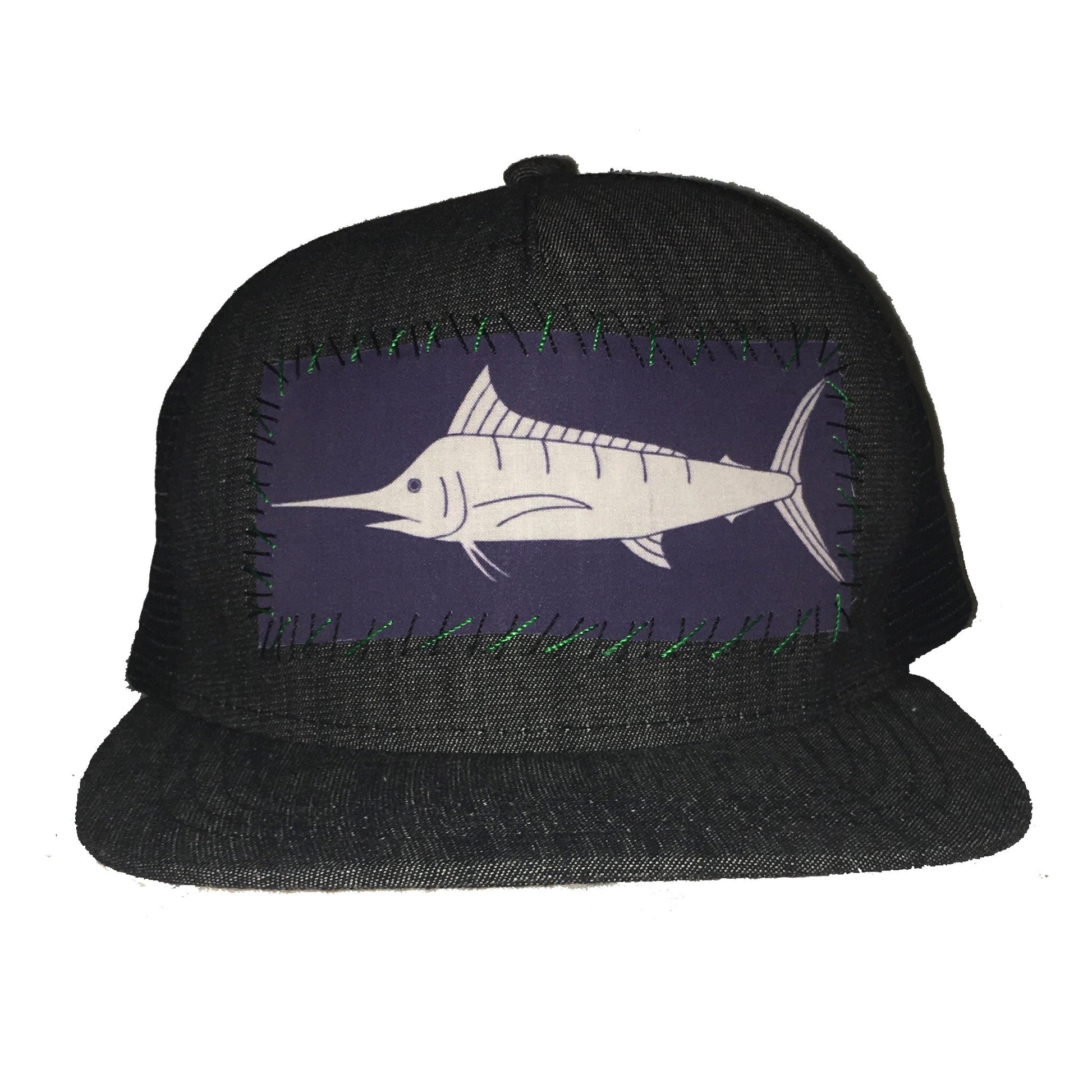Blue Marlin Hand-Stitched Patch Hat – Sundot Marine