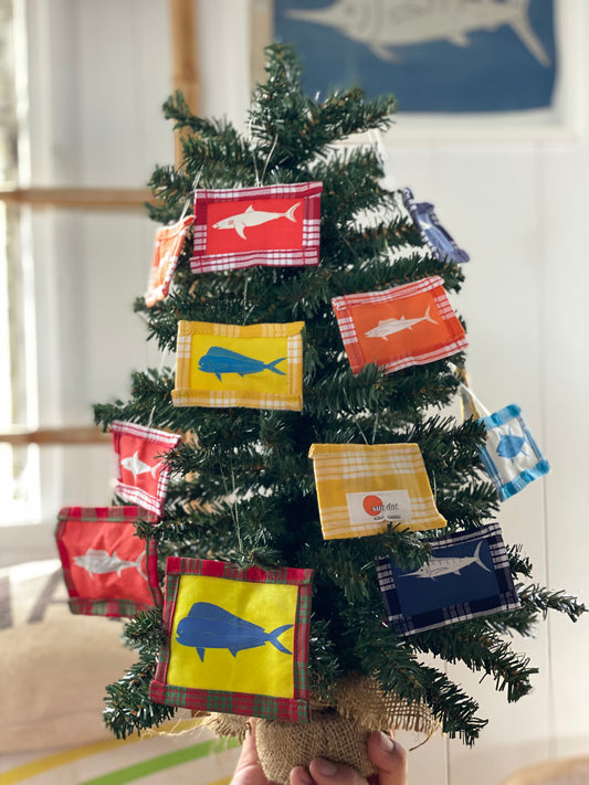 Fish Flag Christmas Ornament