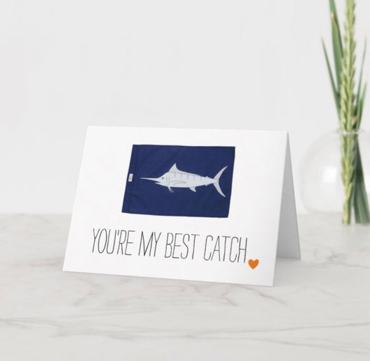 Fish Flag Greeting Cards