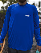 SALE - Loose Fit Longsleeve Yellowfin Tuna / Ahi 50 SPF Sun Shirt