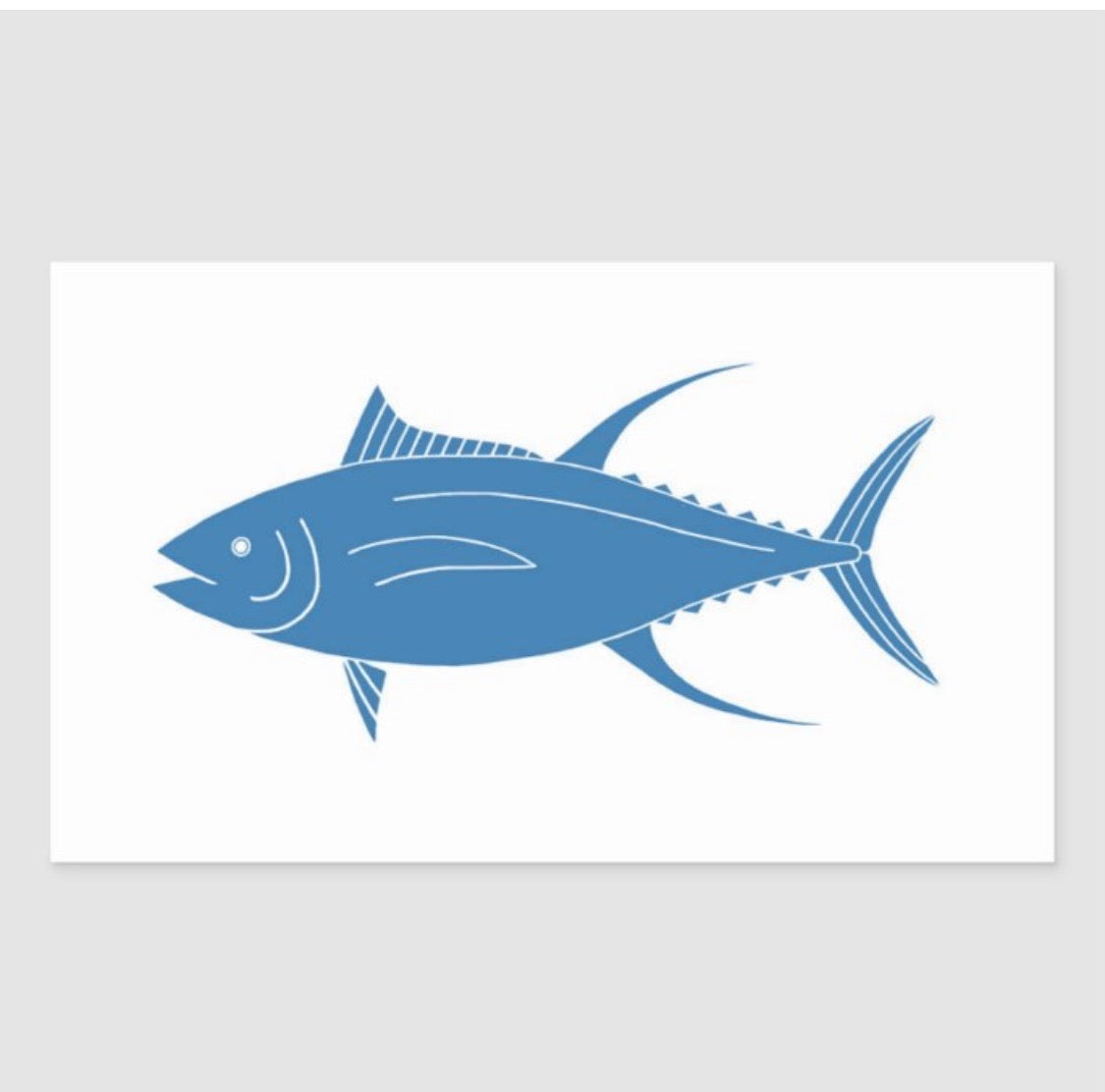 Sun Dot Marine Fish Flag Stickers