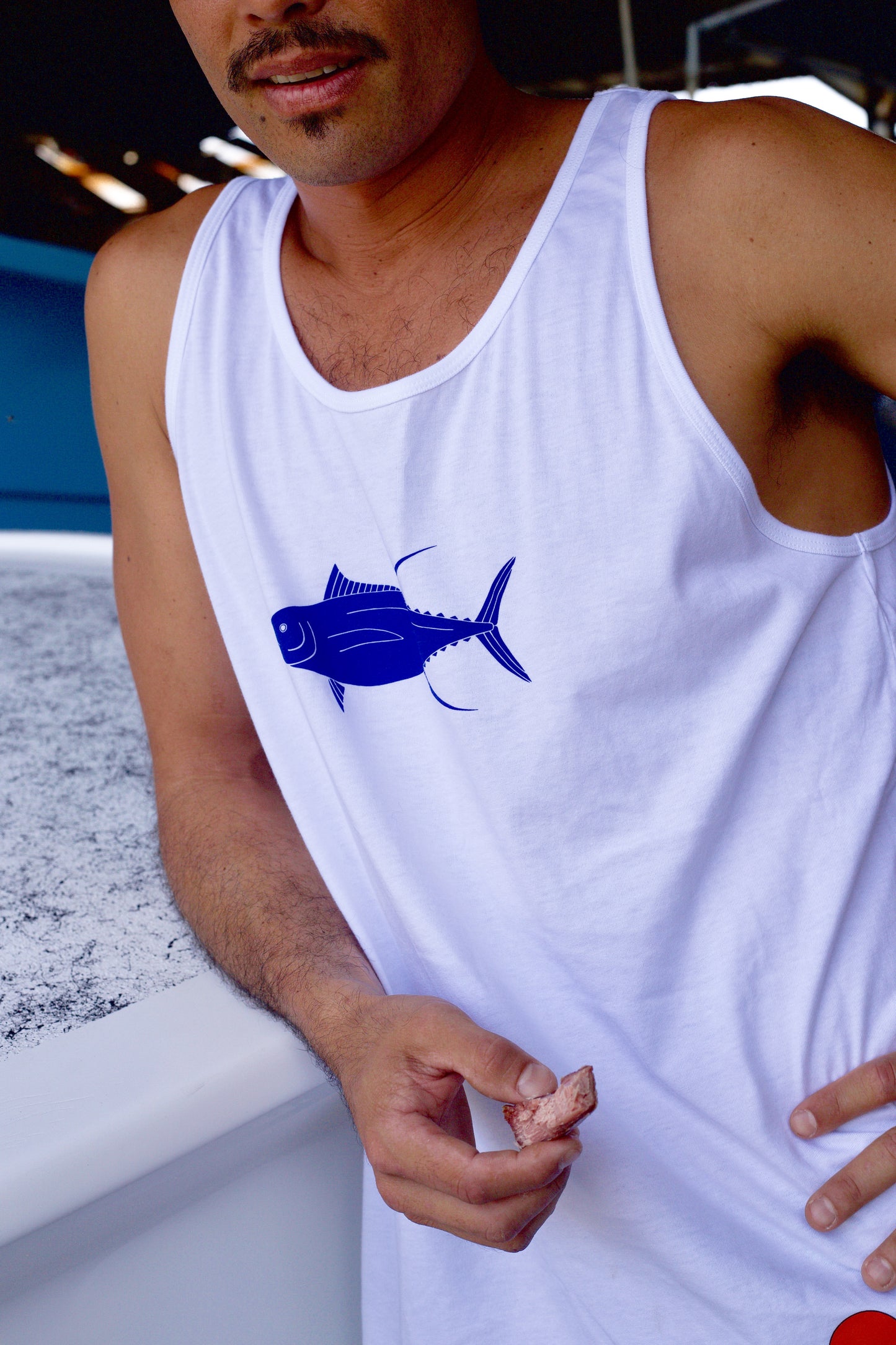 SALE - White Yellowfin Tuna / Ahi Tank Top