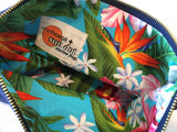 Dolphin / Mahi-Mahi Pouch With Hawaiian Print Fabric