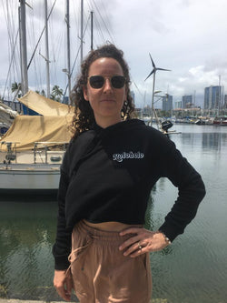 SALE - Ladies Holoholo Crop Hoodie