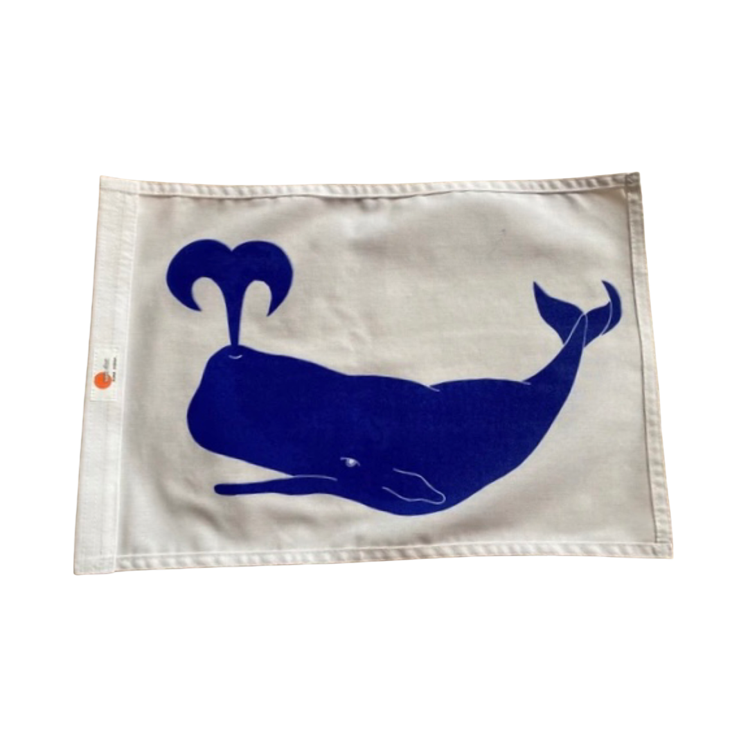 Sperm Whale Sun Dot Marine Flag