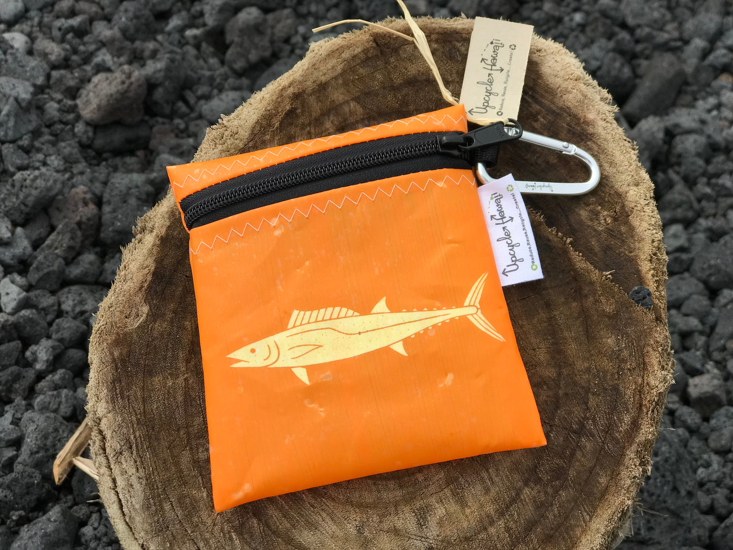 Upcycle Hawaii Wahoo / Ono Water Resistant Pouch